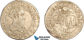 Lithuania, Sigismund II. August, 4 Groschen 1566, Vilnius Mint, Silver (4.07g) Cesnulis-Ivanauskas 10SA53-2, Some remaining lustre! VF-EF