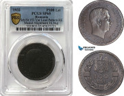 Romania, Carol II, Pattern 100 Lei 1932, London Mint, Lead (16.86g) Reeded edge, Medal rotation, Schäffer/Stambuliu 151 Var. (Unpublished metal) PCGS ...