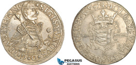 Transylvania, Sigismund Bathori, Taler 1597 NB, Nagybanya Mint, Silver (28.68g) Resch 223, Dav-8808, Lustrous AU, Rare!