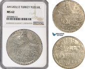 Turkey (Ottoman Empire), Selim III, 1 Yüzlük AH1203//2, Islambol Mint, Silver, KM# 507, NGC MS62