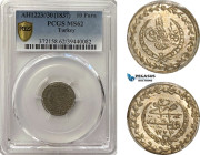 Turkey (Ottoman Empire), Mahmud II, 10 Para AH1223//30, Kostantiniye Mint, Silver, KM# 574, PCGS MS62