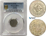 Turkey (Ottoman Empire), Mahmud II, 20 Para AH1223//21, Kostantiniye Mint, Silver, KM# 583, PCGS MS62