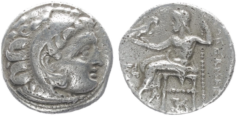 Kings of Macedon, Alexander III 'the Great'. AR Drachm, 3.96 g 15.76 mm. 336-323...