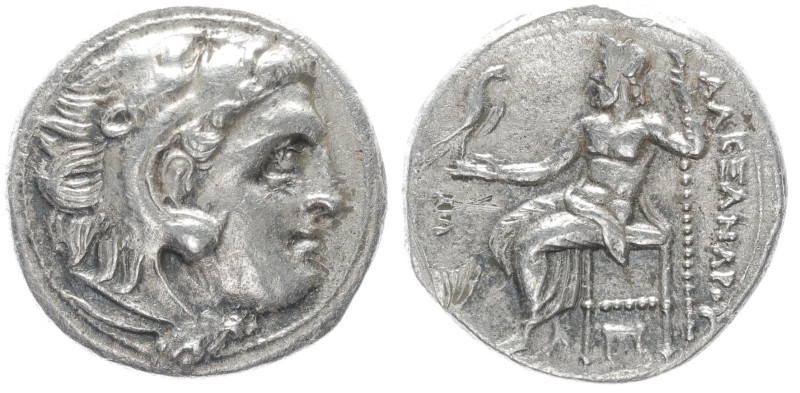 Kings of Macedon, Alexander III 'the Great'. AR Drachm, 4.22 g 17.64 mm.336-323 ...