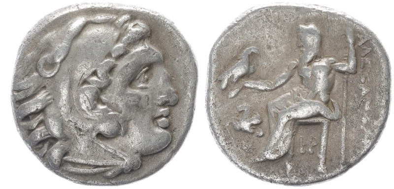 Kings of Macedon, Alexander III 'the Great'. AR Drachm, 4.16 g 17.23 mm. 336-323...