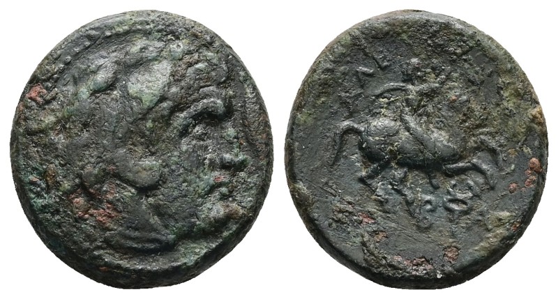 Kings of Macedon, Alexander III ‘the Great’, AE, 7.05 g 20.40 mm. 336-323 BC. Un...