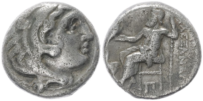 Kings of Thrace (Macedonian). Lysimachos. AR Drachm, 4.16 g 15.82 mm. 305-281 BC...