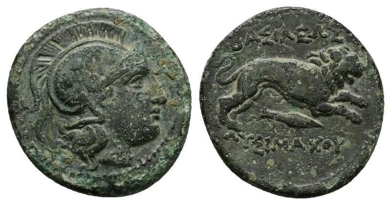 Kings of Thrace, (Macedonian). Lysimachos, AE. 4.58 g 20.16 mm. Lysimacheia, 305...