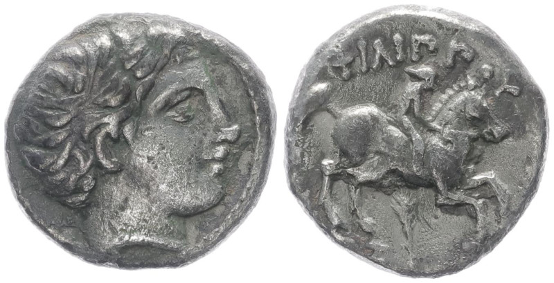 Kings of Macedon, Philip III Arrhidaios. AR 1/5 Tetradrachm, 2.28 g 13.51 mm. 32...