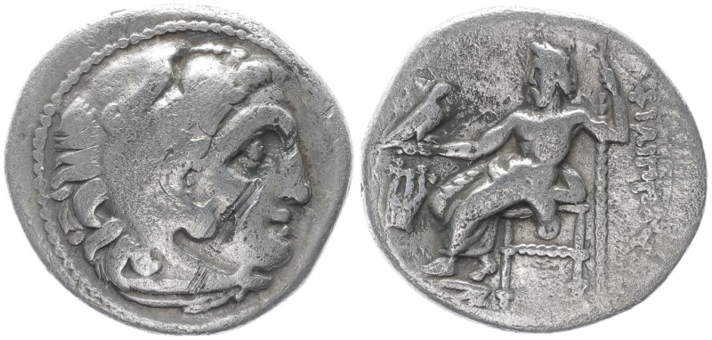 Kings of Macedon, Philip III Arrhidaios. AR Drachm, 3.89 g 18.07 mm. 323-317 BC....