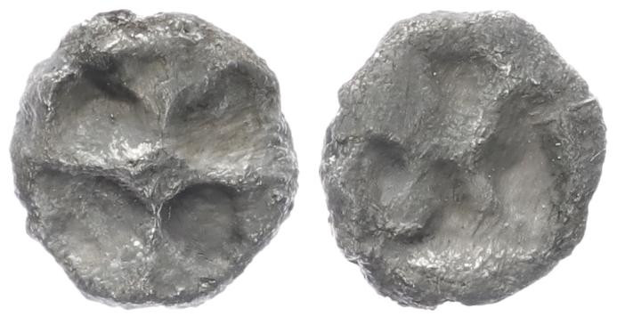 Attica, Athens. AR Hemiobol, 0.20 g 6.93 mm. "Wappenmünzen" type. Circa 515-510 ...