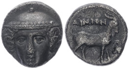 Thrace, Ainos. AR Tetrobol, 2.32 g 13.83 mm Circa 372/1-370/69 BC.
Obv: Head of Hermes facing slightly left, wearing petasos with studded rim
Rev: G...