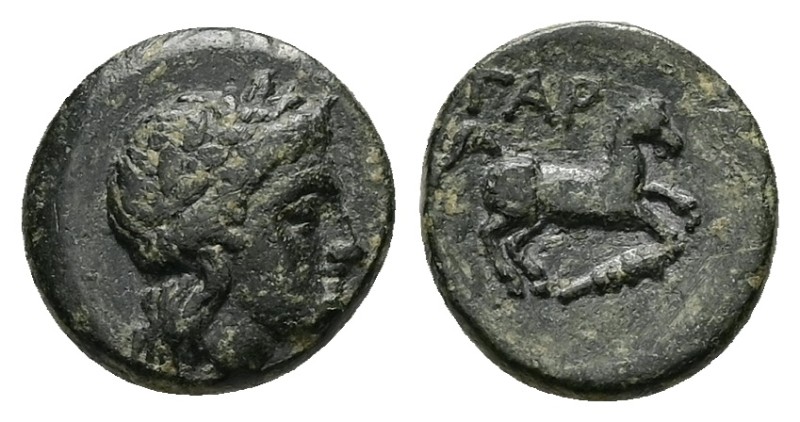 Troas, Gargara. AE, 2.11 g 12.64 mm. Circa late 3rd -early 2nd century BC.
Obv:...