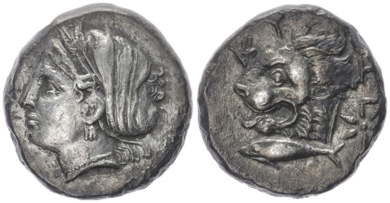 Mysia. Kyzikos. AR Drachm, 3.05 g 15.25 mm. Circa 390-340 BC.
Obv: [ΣΩTEIPA], he...