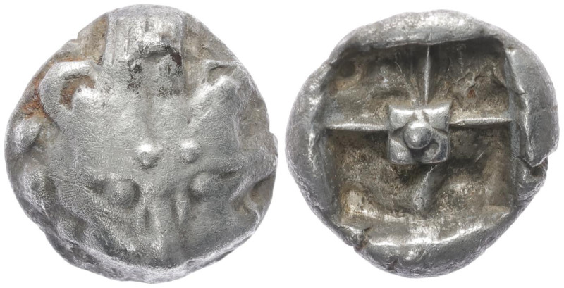 Mysia. Uncertain mint(Parion?). AR Drachm, 3.81 g 13.97 mm. 5th century BC.
Obv...