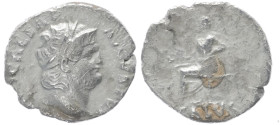 Nero, 54-68 AD. AR, Denarius. 2.35 g. 17.98 mm. Rome.
Obv: NERO CAESAR AVGVSTVS. Head of Nero, laureate, right, with beard
Rev: SALVS. Salus, draped, ...