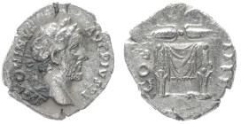 Antoninus Pius, 138-161 AD. AR, Denarius. 2.44 g. 18.74 mm. Rome.
Obv: ANTONINVS AVG PIVS P P. Head of Antoninus Pius, laureate, right.
Rev: COS IIII....
