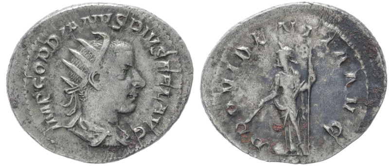 Gordian III, 238-244 AD. AR, Antoninianus. 3.04 g. 24.60 mm. Rome.
Obv: IMP GORD...