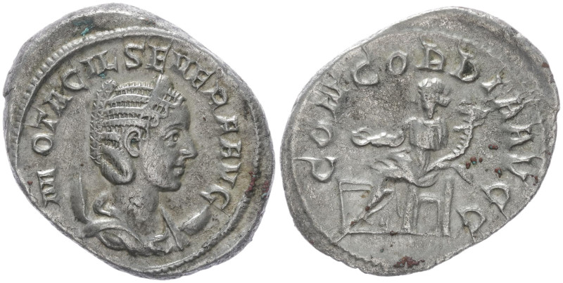 Otacilia Severa Augusta, 244-249 AD. AR, Antoninianus. 4.35 g. 24.67 mm. Rome.
O...