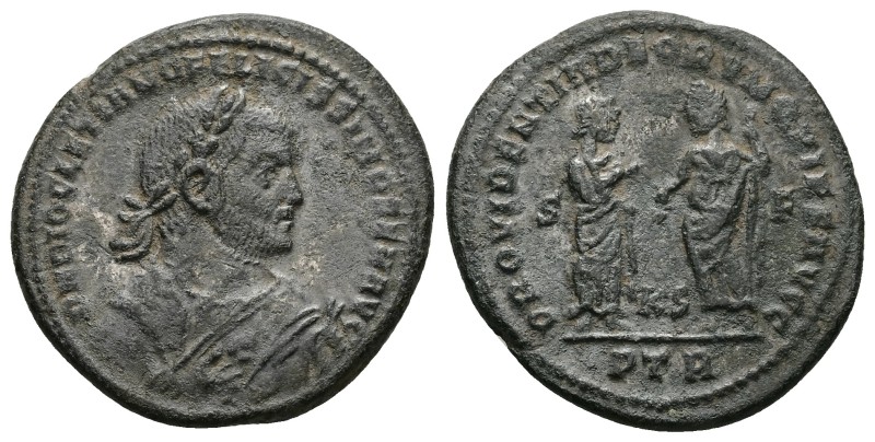 Diocletian, 284-305 AD. AE, Follis. 10.74 g. 29.39 mm. Treveri.
Obv: D N DIOCLE...