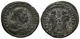 Maximianus Herculius as Senior Augustus, 305-307 AD. AE, Follis. 9.78 g. 29.17 mm. Rome.
Obv: D N MAXIMIANO FELICISS SEN AVG. Bust of Maximian, laure...