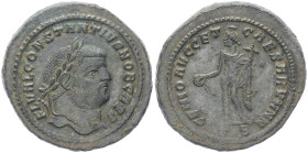 Constantius I Caesar, 293-305 AD. AE, Follis 10.78 g. 30.09 mm. Cyzicus.
Obv: FL VAL CONSTANTIVS NOB CAES. Head of Constantius, laureate, right.
Rev: ...