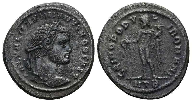 Galerius Caesar, 293-305 AD. AE, Follis. 9.27 g. 28.82 mm. Heraclea.
Obv: GAL V...