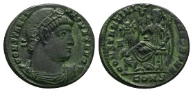 Constantine I ‘The Great’, 307/10-337 AD. AE, Follis. 3.60 g. 19.62 mm. Constantinople.
Obv: CONSTANTINVS MAX AVG. Head of Constantine, diademed, rig...