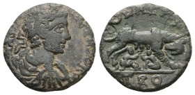 Troas, Alexandria. Severus Alexander, 222-235 AD. AE, As. 5.15 g. 21.72 mm.
Obv: Bust of Severus Alexander, laureate, draped, cuirassed, right.
Rev:...