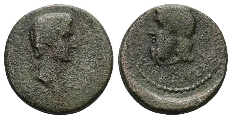 Mysia, Adramyteum. Augustus, 27 BC-AD 14. AE. 5.03 g. 19.17 mm. Gessios, the son...