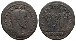 Mysia, Hadrianeia. Maximinus, 235-248 AD. AE. 12.52 g. 32.31 mm.
Obv: Γ ΙΟΥ ΟΥΗ ΜΑΞΙΜΕΙΝΟⳞ ΑΥΓ; laureate, draped and cuirassed bust of Maximinus, rig...