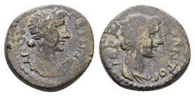 Mysia, Pergamum. Pseudo-autonomous, circa 40/60 AD (?). AE. 3.21 g. 16.24 mm.
Obv: Draped bust of Senate, from front, right.
Rev: Turreted and drape...