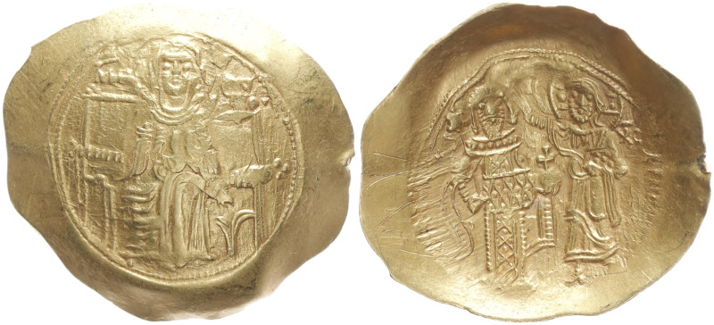 Andronicus I Comnenus, 1183-1185 AD. AV Hyperpyron. 4.19 g. 29.32 mm. Constantin...