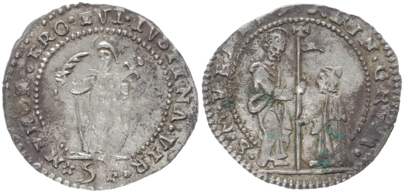 Italy. Alvise I Mocenigo 1570-1577 AD. AR, Soldi. 1.15 g. 20.27 mm. Venice.
Obv:...