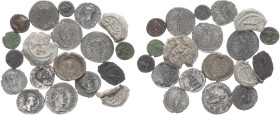 Lot of 19 unclassified:Silver,lead,bronze
See picture. 
LOT SOLD AS IS, NO RETURNS.