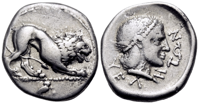 LUCANIA. Velia. Circa 400-340 BC. Didrachm or nomos (Silver, 22 mm, 7.55 g, 6 h)...