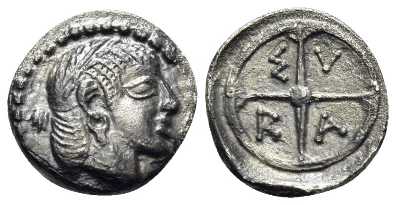 SICILY. Syracuse. Deinomenid Tyranny, 485-466 BC. Litra (Silver, 9,5 mm, 0.59 g,...