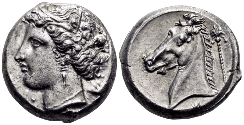 SICILY, Siculo-Punic. Entella. Circa 320/15-300 BC. Tetradrachm (Silver, 24 mm, ...