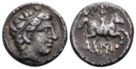 KINGS OF MACEDON. Philip II, 359-336 BC. 1/5 Tetradrachm (Silver, 13 mm, 2.42 g, 7 h), struck posthumously under Philip III, Amphipolis, circa 323/2-3...