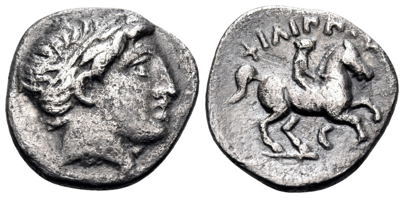 KINGS OF MACEDON. Philip II, 359-336 BC. 1/5 Tetradrachm (Silver, 14 mm, 2.44 g,...