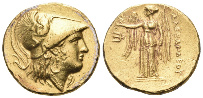 KINGS OF MACEDON. Alexander III 'the Great', 336-323 BC. Stater (Gold, 18 mm, 8....