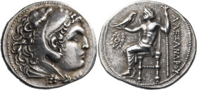 KINGS OF MACEDON. Alexander III ‘the Great’, 336-323 BC. Tetradrachm (Silver, 29.5 mm, 17.04 g, 12 h), uncertain mint in western Asia Minor, c. 240-18...