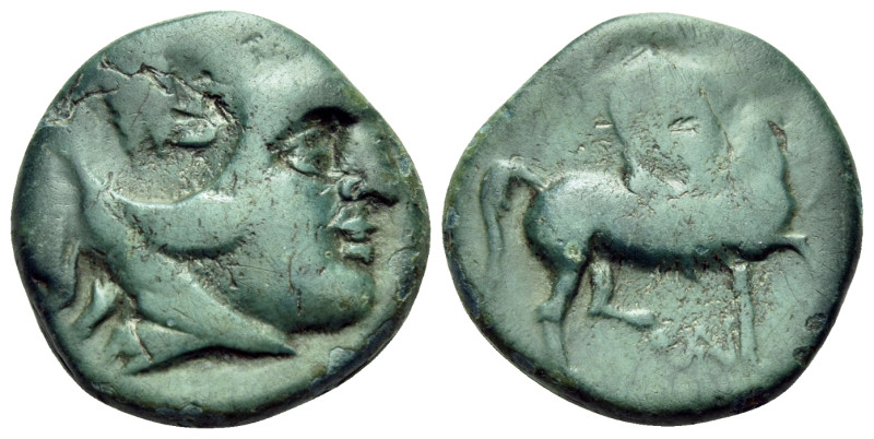 KINGS OF MACEDON. Antigonos II Gonatas, 277/6-239 BC. (Bronze, 16.5 mm, 4.28 g, ...