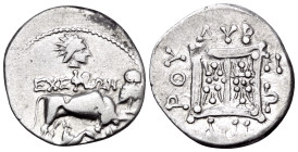 ILLYRIA. Dyrrhachion. Circa 120-80/70 BC. Drachm (Silver, 18 mm, 2.39 g, 8 h), struck under the magistrates Exephron and Zopyros. EXEΦPΩN Cow standing...