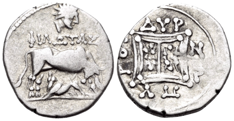 ILLYRIA. Dyrrhachion. Circa 120-80/70 BC. Drachm (Silver, 18 mm, 3.23 g, 6 h), s...
