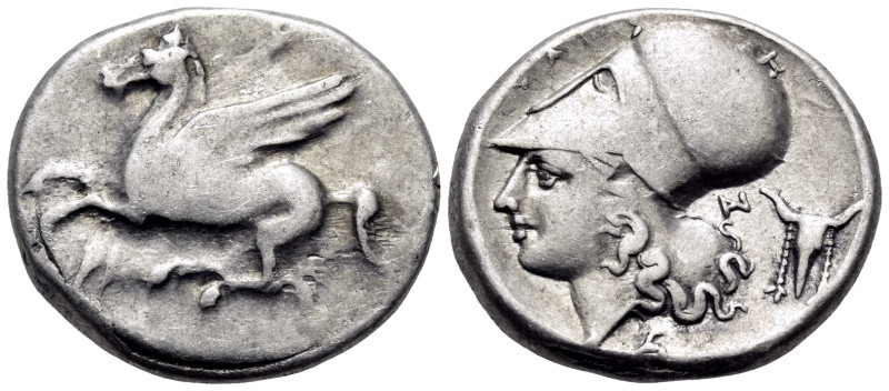 AKARNANIA. Anaktorion. Circa 350-300 BC. Stater (Silver, 21 mm, 8.57 g, 6 h). Pe...