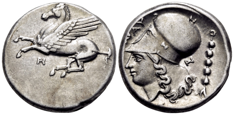 AKARNANIA. Anaktorion. Circa 350-300 BC. Stater (Silver, 21 mm, 8.55 g, 9 h). Pe...