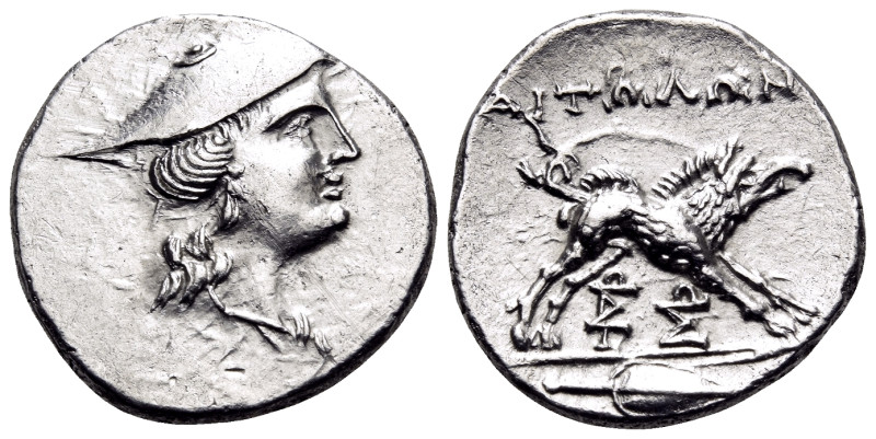 AITOLIA, Aitolian League. Circa 205-150 BC. Triobol (Silver, 16 mm, 2.55 g, 1 h)...