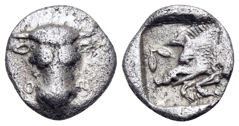 PHOKIS, Federal Coinage. Circa 457-446 BC. Obol (Silver, 10.5 mm, 0.95 g, 12 h)....