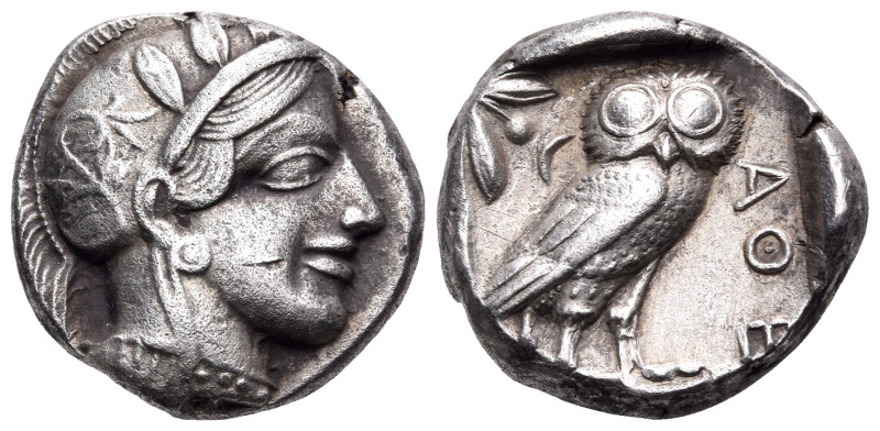 ATTICA. Athens. Circa 449-404 BC (Æ - Kroll 48-49 . Tetradrachm (Silver, 24 mm, ...